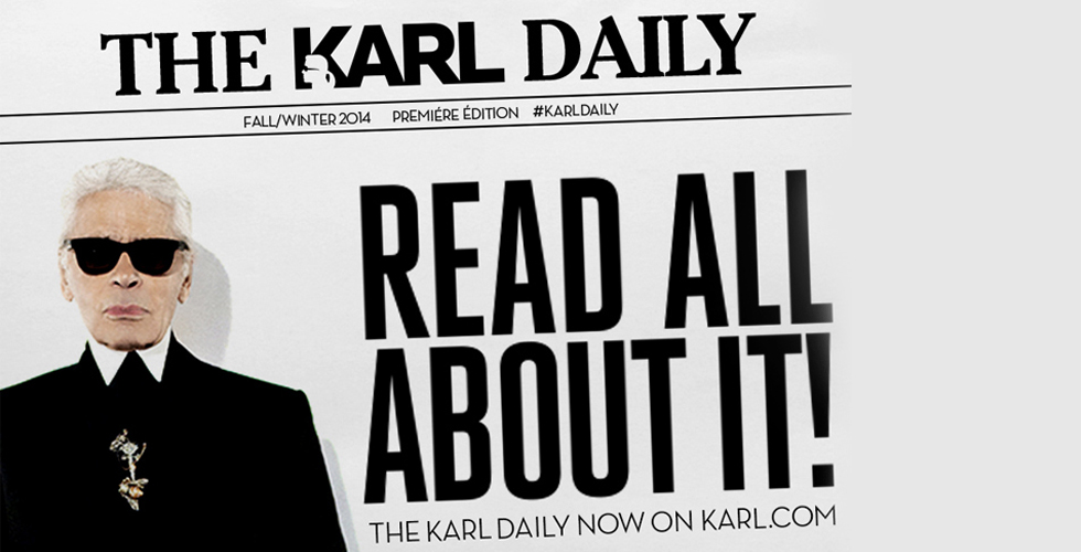   جريدة Karl Lagerfeld الإلكترونية 